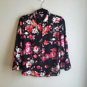 TRISTAN Semi-sheer Blouse